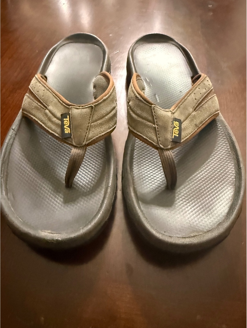 Teva Men's Katavi 2 Thong Suede Leather Sport Flip Flop Sandals Size 12